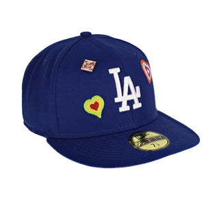 Los Angeles Dodgers Chainstitch Heart 59Fifty Fitted Hat