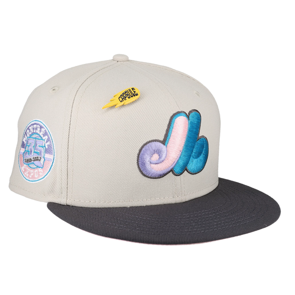 Montreal Expos Word Drop Collection 35 Years 59FIFTY Fitted Hat 7 3/4