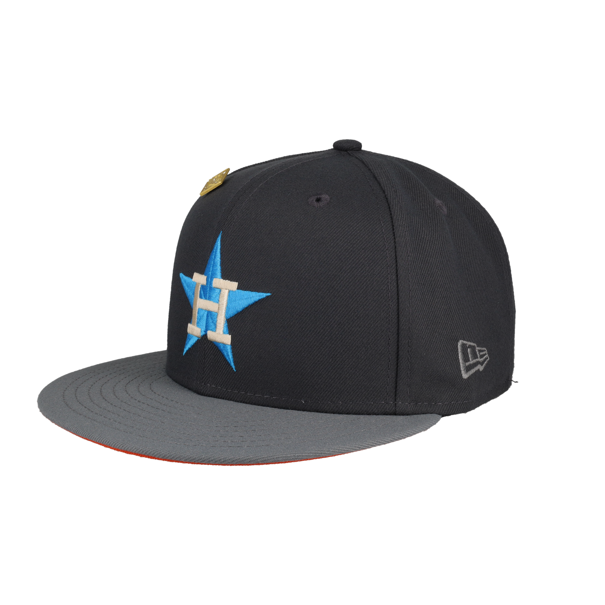 Houston Astros New Era 1986 All-Star Game Metallic Gold Undervisor 59FIFTY  Fitted Hat - Black
