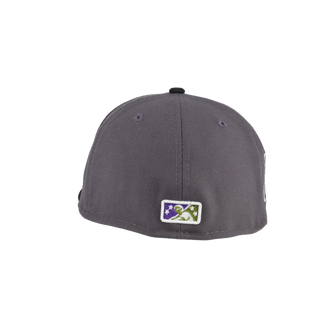 Albany Polecats Hazy Collection Script Hometown Patch Fitted Hat