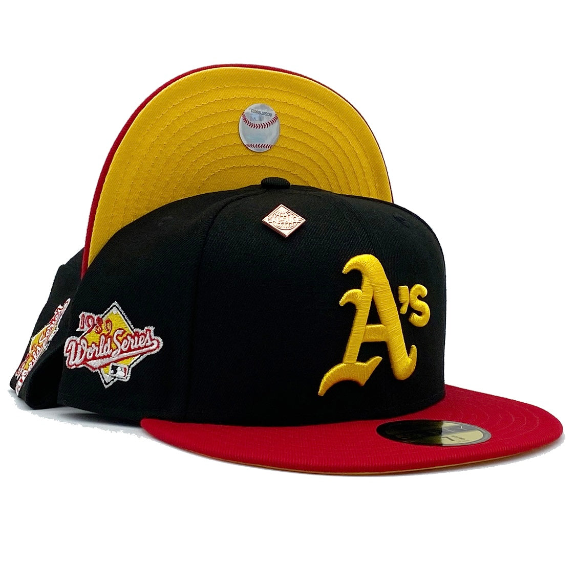 Oakland Athletics Basics Collection 1989 World Series Fitted Hat