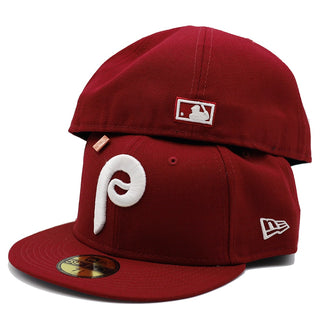 Philadelphia Phillies 1970 Cooperstown Basics Maroon / Grey Fitted Hat