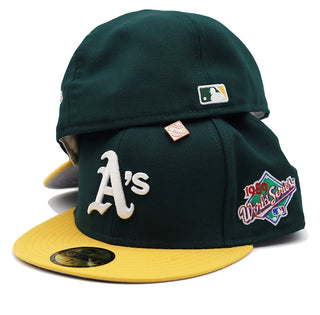 Oakland Athletics Basics 1989 World Series Patch Fitted Hat
