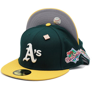 Oakland Athletics Basics 1989 World Series Patch Fitted Hat