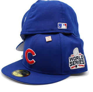 Chicago Cubs Basics 2016 World Series Patch Fitted Hat
