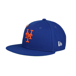 New York Mets Citrus Pop 1986 World Series Patch Fitted Hat
