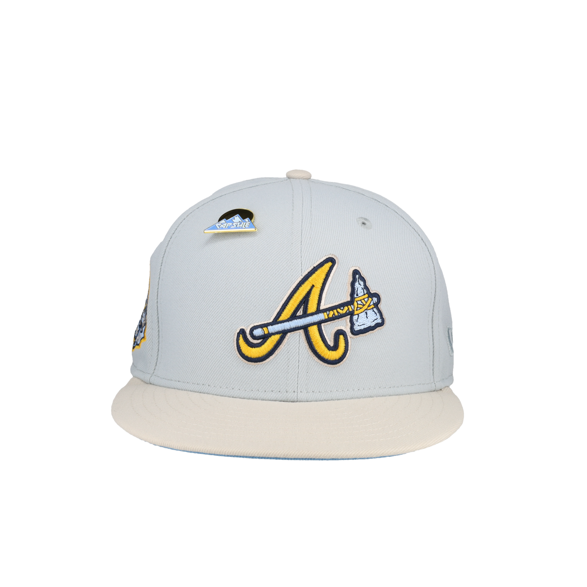 Atlanta Braves Mountain Sunrise Collection Inaugural Season Fitted Hat 8