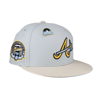 Atlanta Braves Mountain Sunrise Collection Inaugural Season Fitted Hat