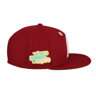 Philadelphia Phillies Citrus Pop Collection 1980 World Series Patch Fitted Hat