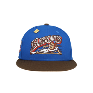 Buffalo Bisons Blue Nitro New Era 59Fifty Fitted Hat