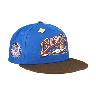 Buffalo Bisons Blue Nitro New Era 59Fifty Fitted Hat