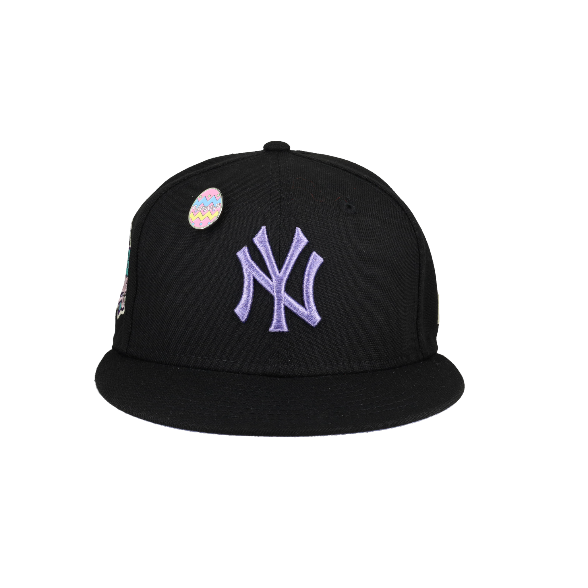 New York Yankees SUBWAY SERIES PINK-BOTTOM Black Fitted Hat