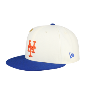 New York Mets Chrome Crown Collection 1986 World Series Fitted Hat