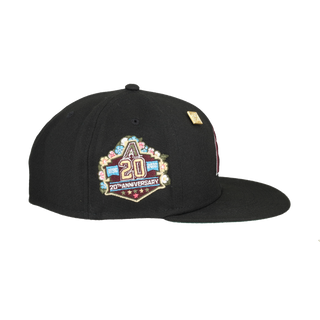 Arizona Diamondbacks 20th Anniversary Patch Floral Collection Fitted Hat