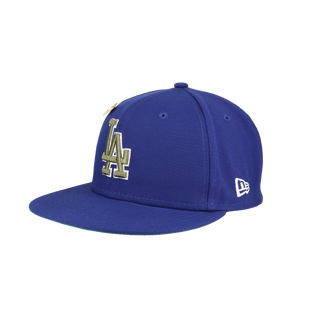Los Angelos Dodgers 60th Anniversary Patch Floral Collection Fitted Hat
