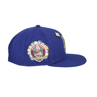 Los Angeles Dodgers 60th Anniversary Patch Floral Collection Fitted Hat