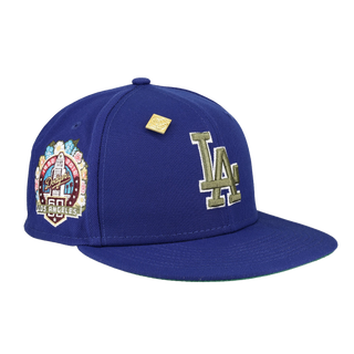 Los Angelos Dodgers 60th Anniversary Patch Floral Collection Fitted Hat