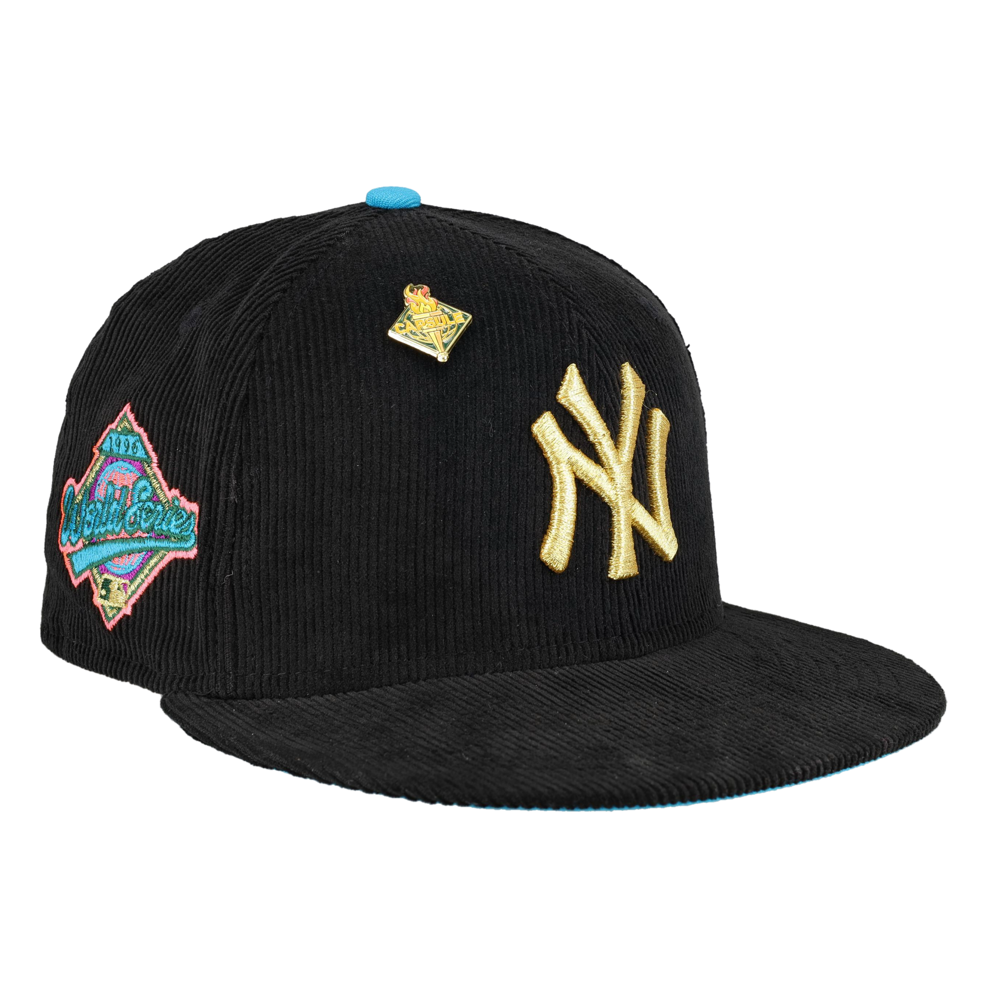 New Era New York Yankees '96 Olympic Collection (Part 1) 1996 World Series Capsule Hats Exclusive 59FIFTY Fitted Hat Gold/Blue