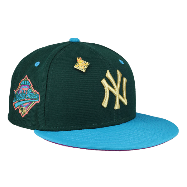 New Era New York Yankees '96 Olympic Collection (Part 1) 1996 World Series Capsule Hats Exclusive 59FIFTY Fitted Hat Gold/Blue