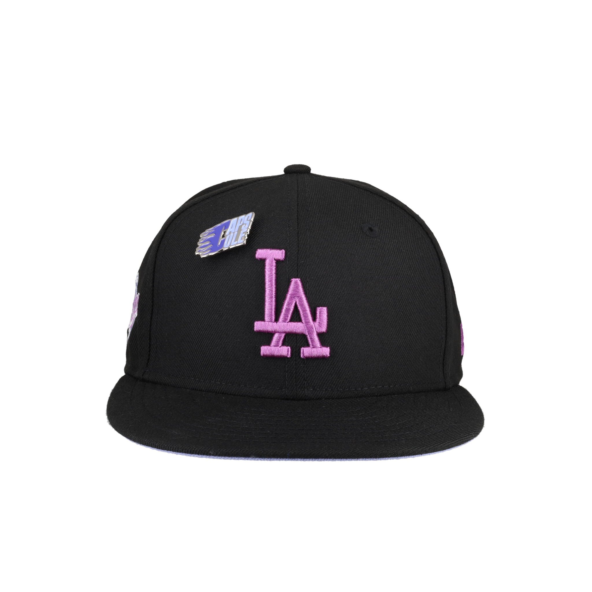 Los Angeles Dodgers Purple Punch Collection 1988 World Series Patch Fitted Hat
