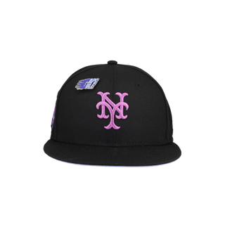 New York Mets Purple Punch Collection 1969 World Series Patch Fitted Hat