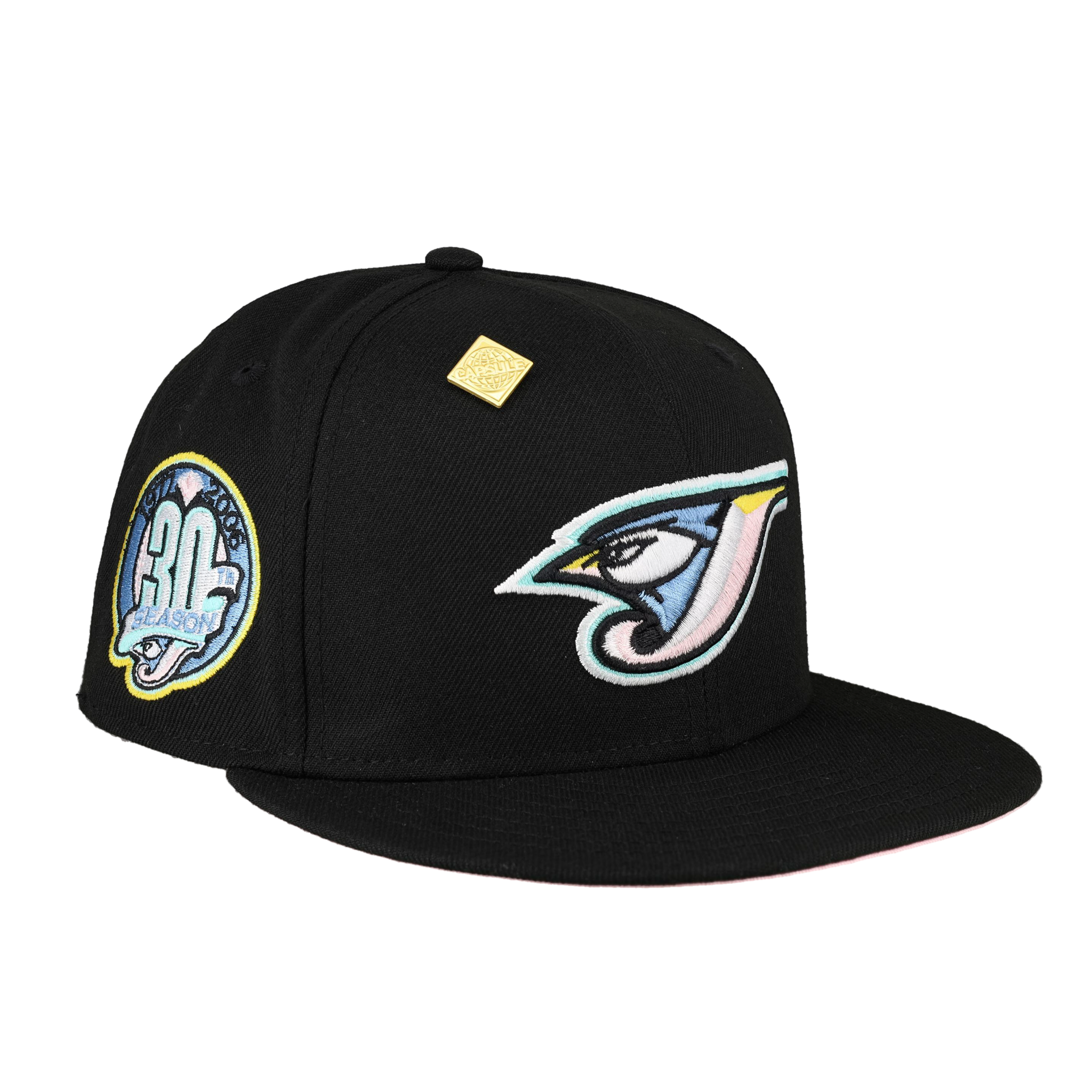 Blue jays fitted hat with patch Clearance